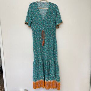 R. Vivimos Floral Maxi Dress